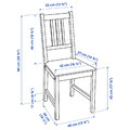 PINNTORP / PINNTORP Table and 2 chairs, light brown stained white stained/light brown stained, 65 cm