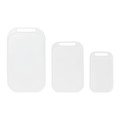 GoodHome Set of 3 Chopping Boards Datil, white