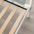 VITVAL Bunk bed frame, white, light grey, 90x200 cm