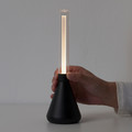 BJÖRKSPIREA LED decoration lighting, black tube-shaped