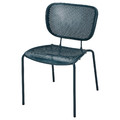 DUVSKÄR Chair, in/outdoor, black-blue