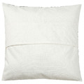 SANDSENAP Cushion cover, black/white handmade, 50x50 cm