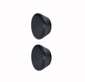 GoodHome Kitchen Cabinet Knob Serrano 45 mm, black wood, 2-pack