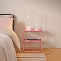 HATTÅSEN Bedside table/shelf unit, pink