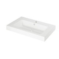 Resin Wash-basin Duala 80 cm, white