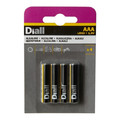 Diall Alkaline Battery AAA 4-pack