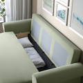 VRETSTORP 3-seat sofa-bed, Hakebo grey-green