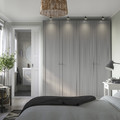 PAX / GULLABERG Wardrobe combination, white/grey, 200x60x236 cm