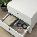 PLATSA Chest of 2 drawers, white/Sannidal white, 60x57x53 cm