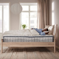 NORDLI Bed frame with storage and mattress, with headboard white/Vågstranda firm, 160x200 cm