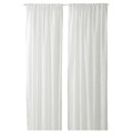 SANDDÅDRA Sheer curtains, 1 pair, white, 145x300 cm