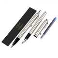 Parker Gift Set IM Steel CT - Fountain Pen & Ballpoint Pen