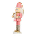 Christmas Tree Decoration Nutcracker 12cm Set of 2pcs, pink