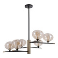 Italux Pendant Lamp Mesta 6 x G9, matt black