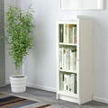 BILLY / OXBERG Bookcase with glass door, white, 40x30x106 cm