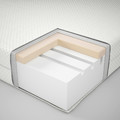 MALM Bed frame with mattress, black-brown/Åbygda medium firm, 90x200 cm