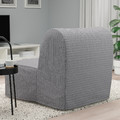 LYCKSELE MURBO Chair-bed, Knisa light grey