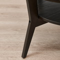 JAKOBSFORS Coffee table, dark brown stained oak veneer, 80 cm