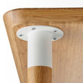 HILVER Leg cone-shaped, bamboo, 70 cm