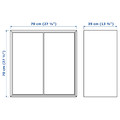 EKET Cabinet w 2 doors and 1 shelf, white, 70x35x70 cm