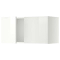 METOD Wall cabinet with 2 doors, white/Ringhult white, 80x40 cm