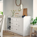 HAUGA Sideboard, white, 140x84 cm