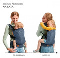 Kinderkraft Baby Carrier NINO CONFETTI, denim, 3m+