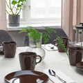 FÄRGKLAR Mug, glossy brown, 37 cl