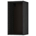 METOD Wall cabinet frame, wood effect black, 40x37x80 cm