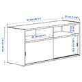 SPIKSMED TV storage combination, 157x32x97 cm