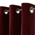 GoodHome Curtain Valgreta 140 x 260 cm, burgundy