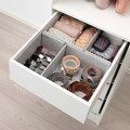 KOMPLEMENT Box, set of 4, light gray, 50x58 cm