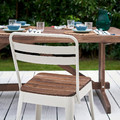 NORRMANSÖ Chair, outdoor, in/outdoor beige/acacia