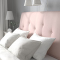 IDANÄS Upholstered storage bed, Gunnared pale pink, 160x200 cm