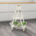 RISATORP Trolley, white, 57x39x86 cm