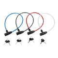 Anti-theft Bike Cable 6 x 550 mm 1pc, assorted colours