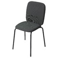 PÅBODA Chair, black/Remmarn dark grey