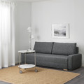 GRÄLVIKEN 3-seat sofa-bed  dark grey