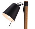 GoodHome Table Lamp Menonry E27, black/wood