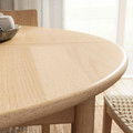 SKANSNÄS / SKANSNÄS Table and 4 chairs, light beech veneer/light beech, 115/170 cm