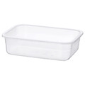 IKEA 365+ Food container, rectangular, plastic, 21x15 cm