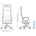 MARKUS Office chair, Vissle light grey