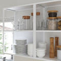 ENHET Wall storage combination, white, oak effect, 40x15x150 cm