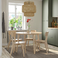 LISABO / LISABO Table and 4 chairs, ash veneer/ash, 105 cm