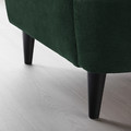 STRANDMON Armchair and footstool, Tallmyra dark green