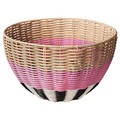 DJURTRÄNARE Basket, beige/pink, 32x19 cm