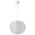 HAVSFJÄDER / HEMMA Pendant lamp, white/white, 42 cm