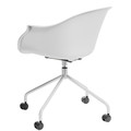 Chair with Castors Roundy, white