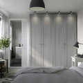 PAX / GULLABERG Wardrobe combination, white/grey, 200x60x236 cm