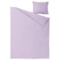 NATTSVÄRMARE Duvet cover and pillowcase, lilac, 150x200/50x60 cm